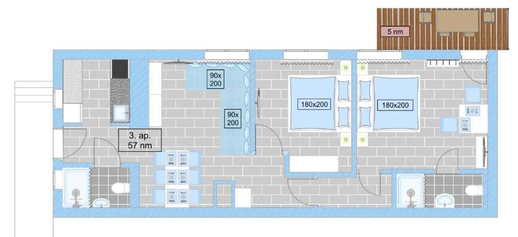 Topart Apartman I Balatonfenyves Exterior foto